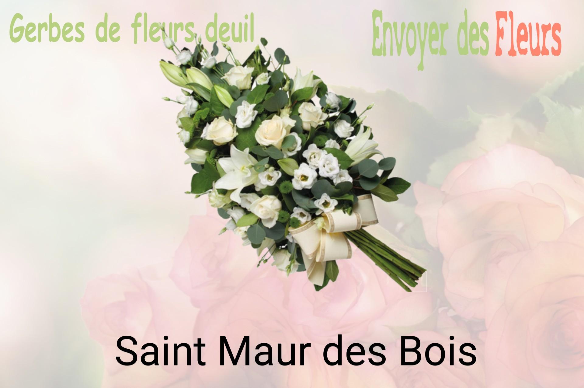 Gerbe de fleurs de deuil livrée à Saint-Maur-des-Bois